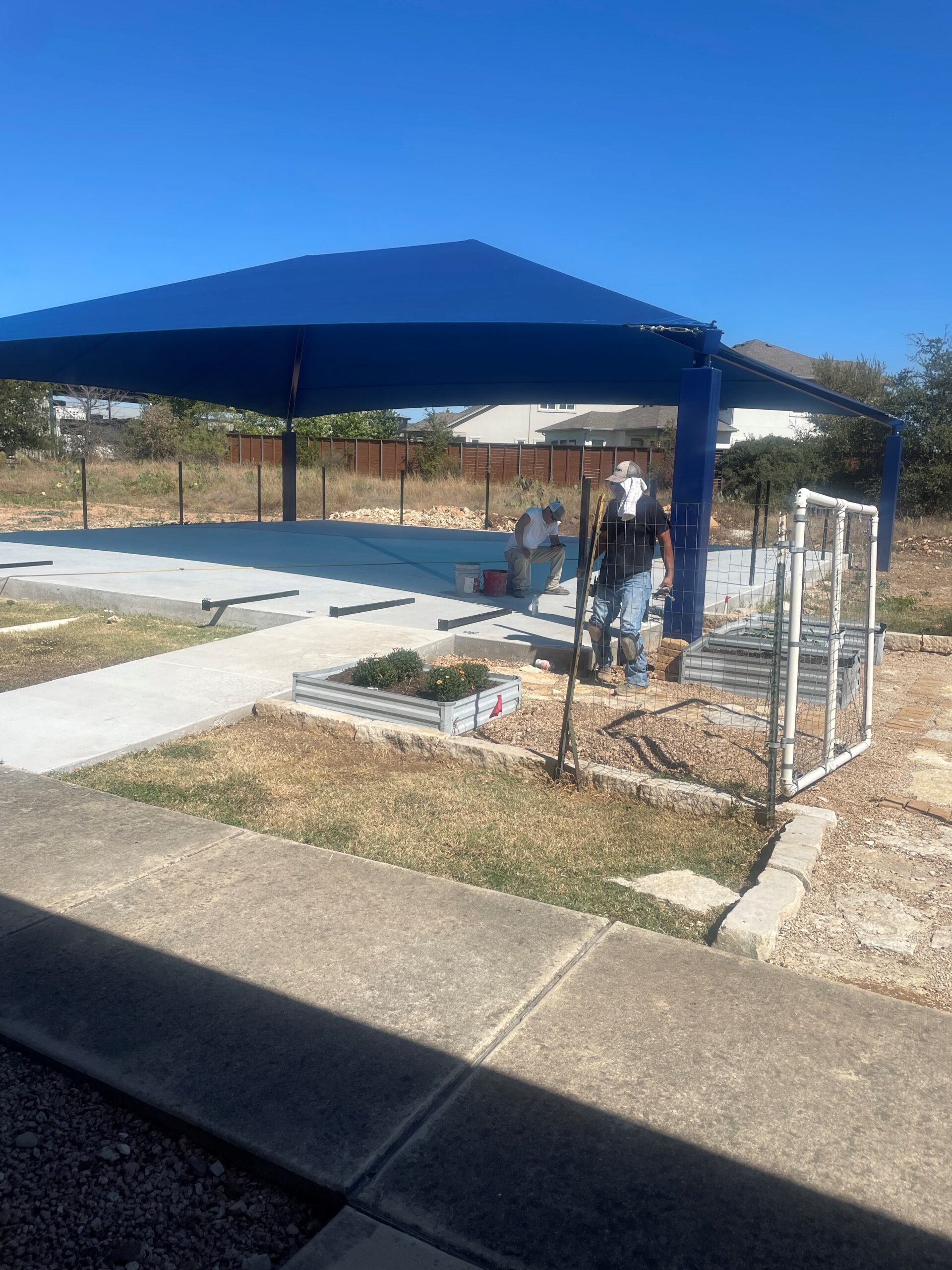 Bowman Outdoor Living is installing the fencing for our new playground 10/21/24