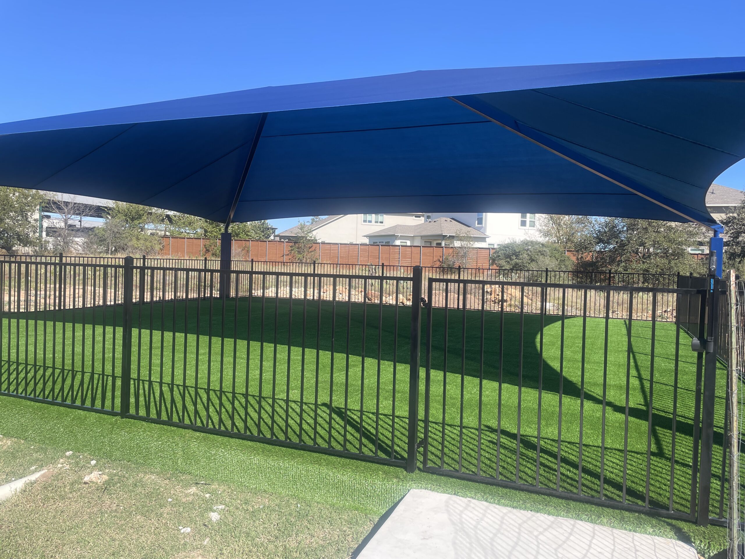 Turf installed on our new playground